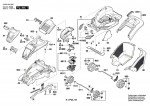 Bosch 3 600 HA4 507 Rotak 43 Li S Lawnmower 36 V / Eu Spare Parts